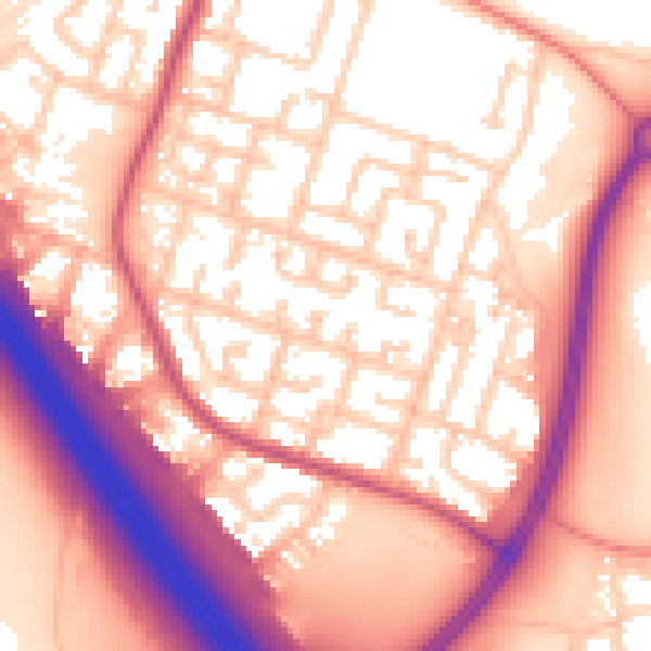 Daytime road noise heatmap for L32 4UT