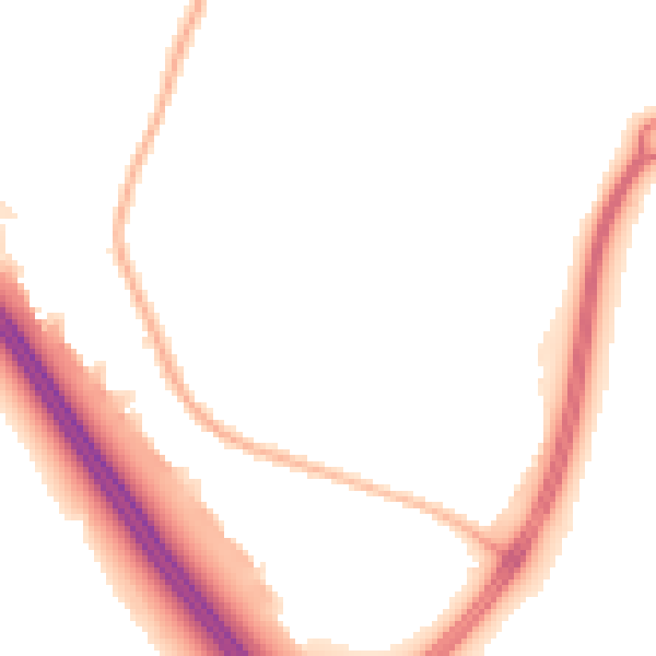 Night-time road noise heatmap for L32 4UT