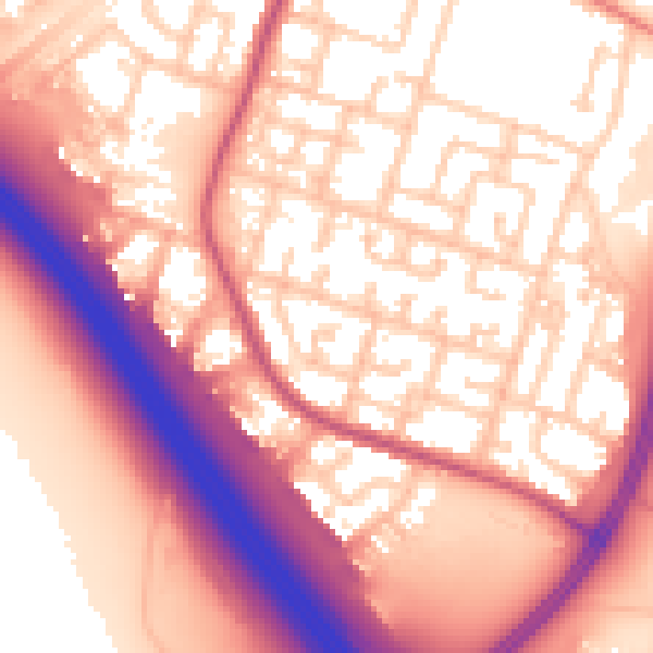 Daytime road noise heatmap for L32 4UX