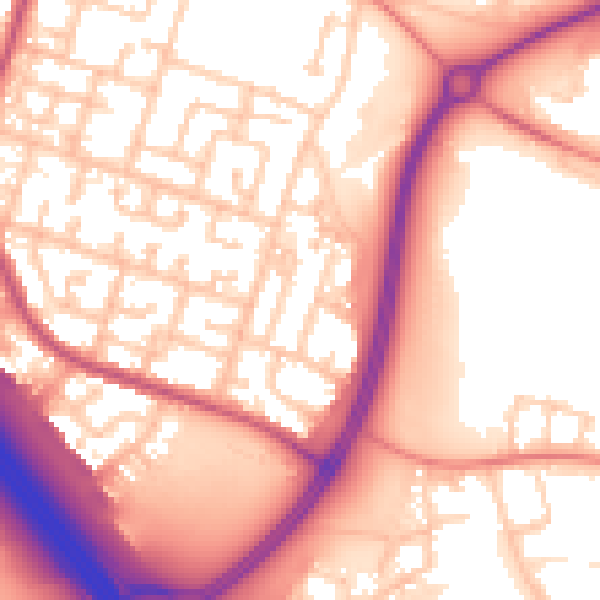 Daytime road noise heatmap for L32 5SR