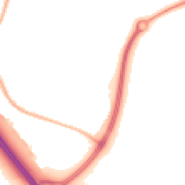 Night-time road noise heatmap for L32 5SR