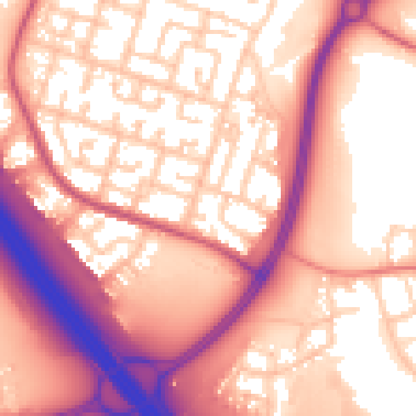 Daytime road noise heatmap for L32 5SS