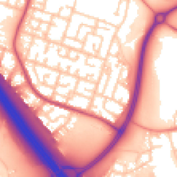 Daytime road noise heatmap for L32 5SZ