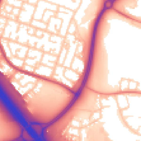 Daytime road noise heatmap for L32 5TN
