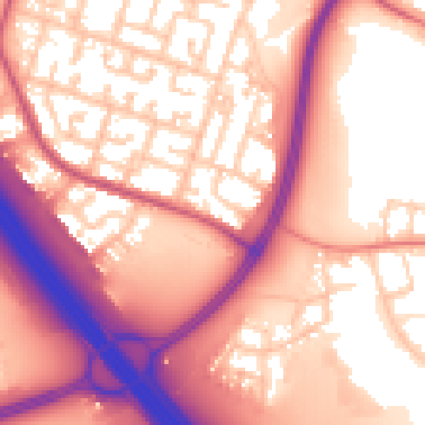 Daytime road noise heatmap for L32 5TS