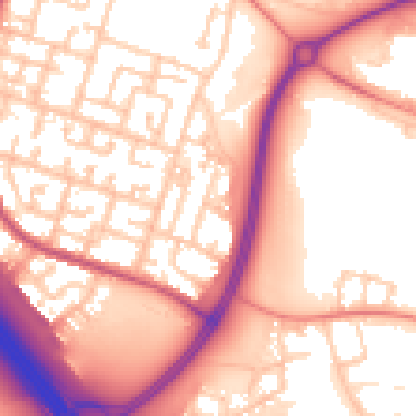 Daytime road noise heatmap for L32 5TU