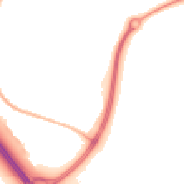 Night-time road noise heatmap for L32 5TU