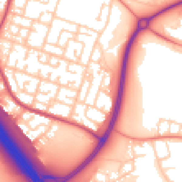 Daytime road noise heatmap for L32 5TY