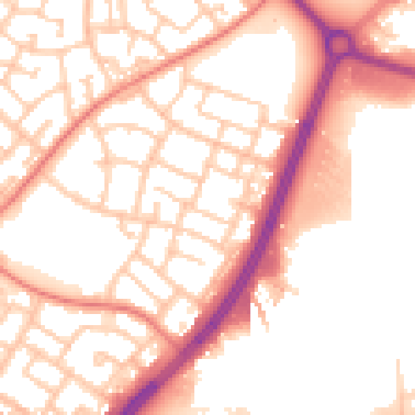 Daytime road noise heatmap for L32 6RN
