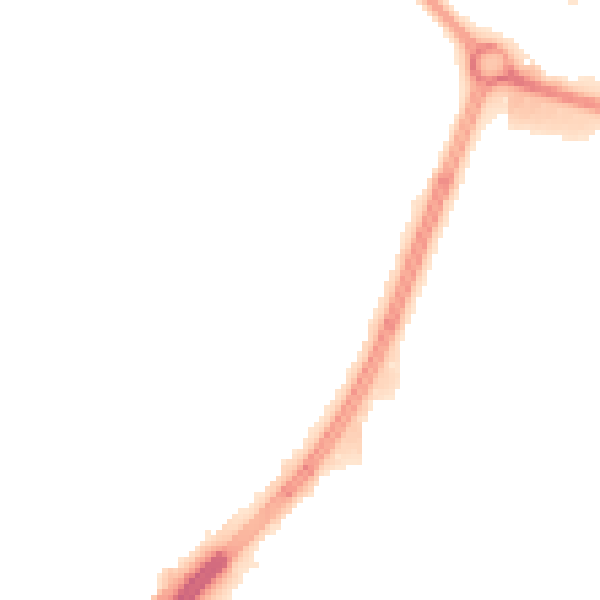 Night-time road noise heatmap for L32 6RN