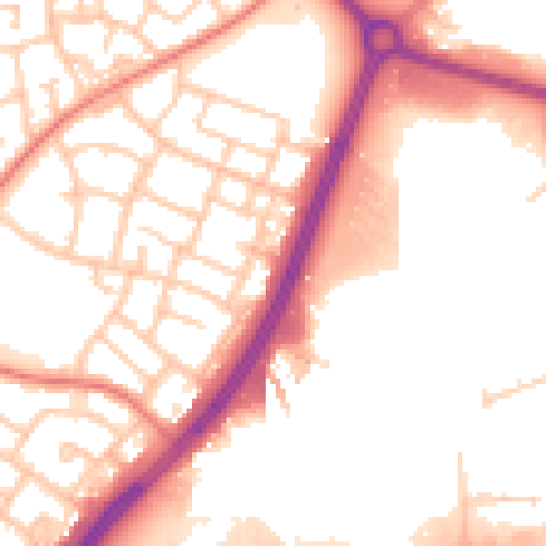 Daytime road noise heatmap for L32 6RS