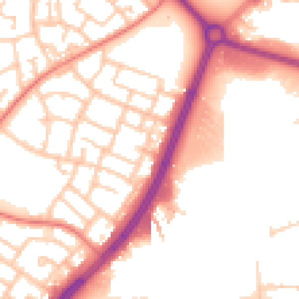 Daytime road noise heatmap for L32 6RT