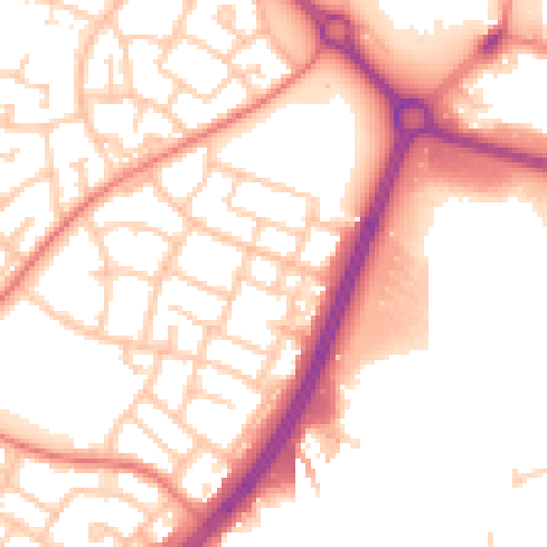 Daytime road noise heatmap for L32 6RU