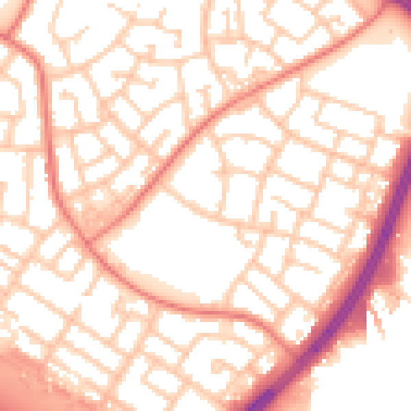 Daytime road noise heatmap for L32 7PE
