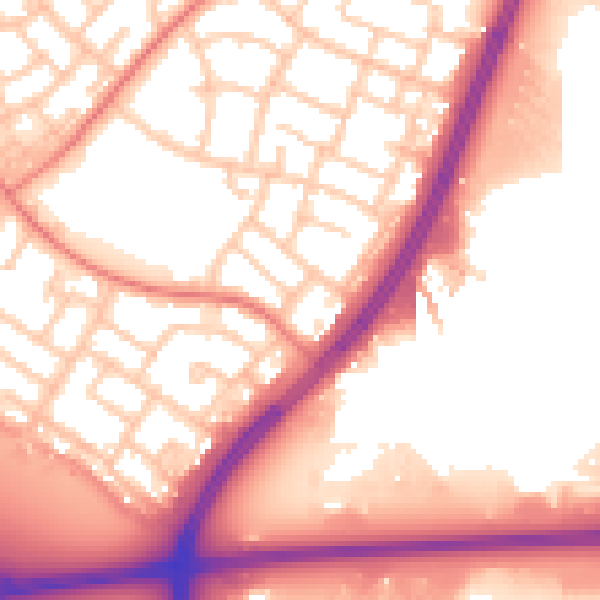 Daytime road noise heatmap for L32 7PL