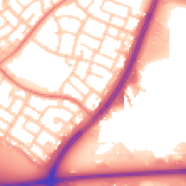 Daytime road noise heatmap for L32 7PN