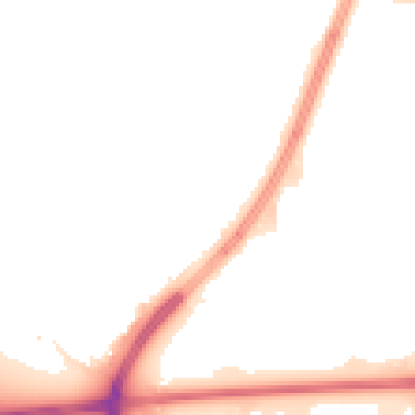 Night-time road noise heatmap for L32 7PN