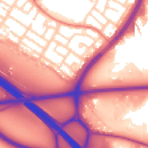 Daytime road noise heatmap for L32 7QA