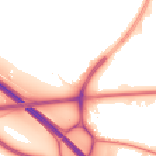 Night-time road noise heatmap for L32 7QA