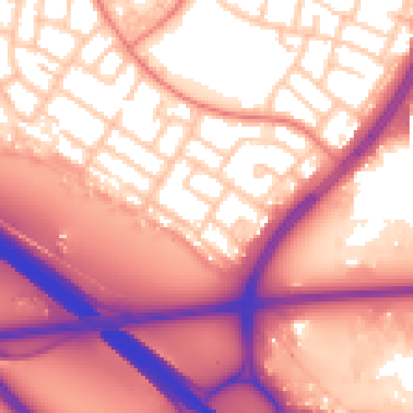 Daytime road noise heatmap for L32 7QT