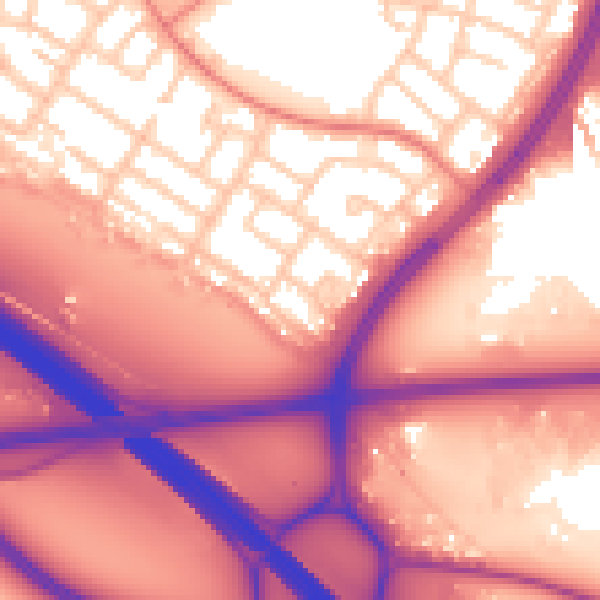 Daytime road noise heatmap for L32 7QU