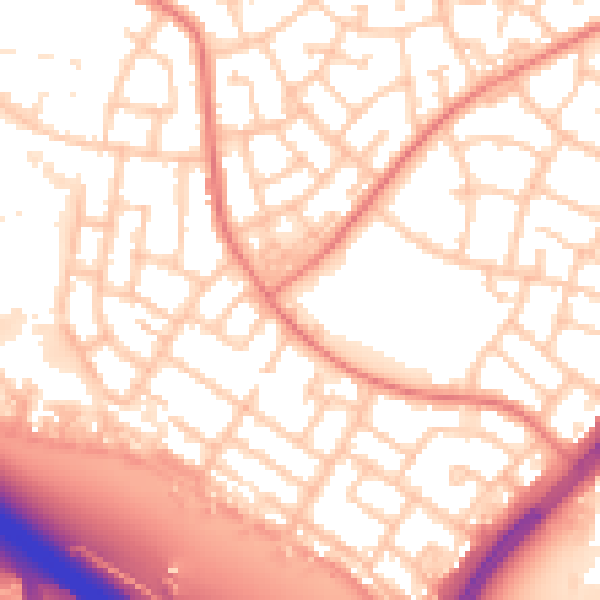 Daytime road noise heatmap for L32 7SE