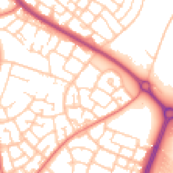 Daytime road noise heatmap for L32 8TS