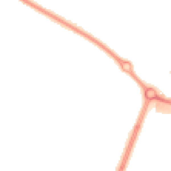 Night-time road noise heatmap for L32 8TY