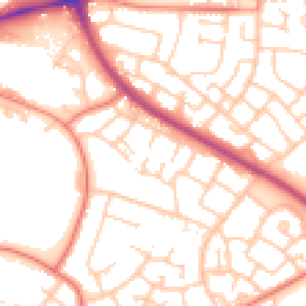 Daytime road noise heatmap for L32 8UL