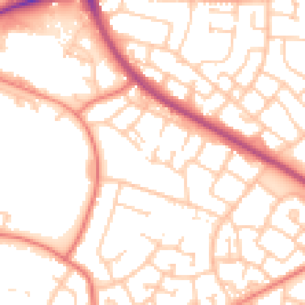 Daytime road noise heatmap for L32 8XD