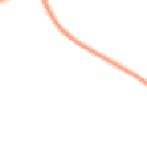 Night-time road noise heatmap for L32 8XE