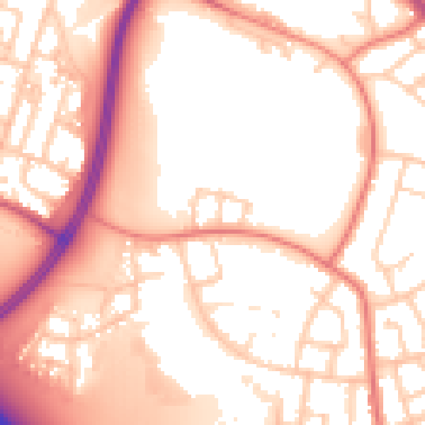 Daytime road noise heatmap for L32 9BB