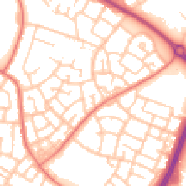Daytime road noise heatmap for L32 9RA