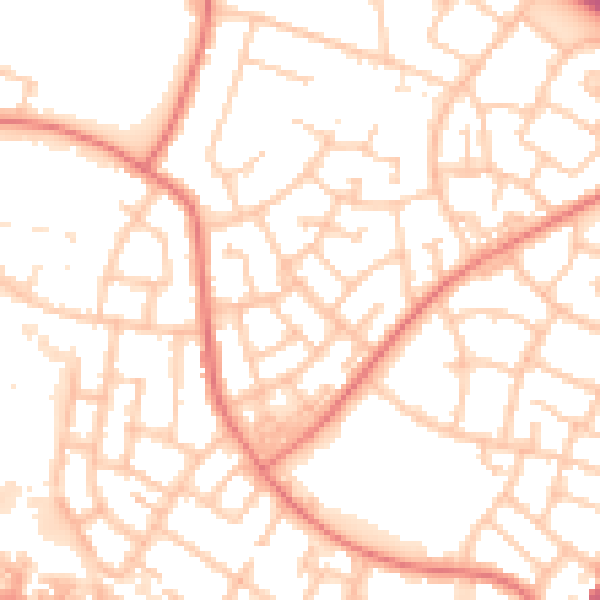 Daytime road noise heatmap for L32 9RN