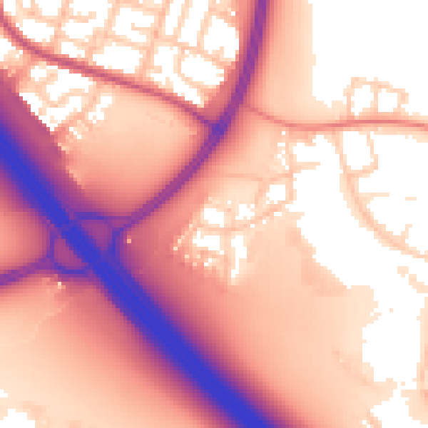 Daytime road noise heatmap for L32 9SR