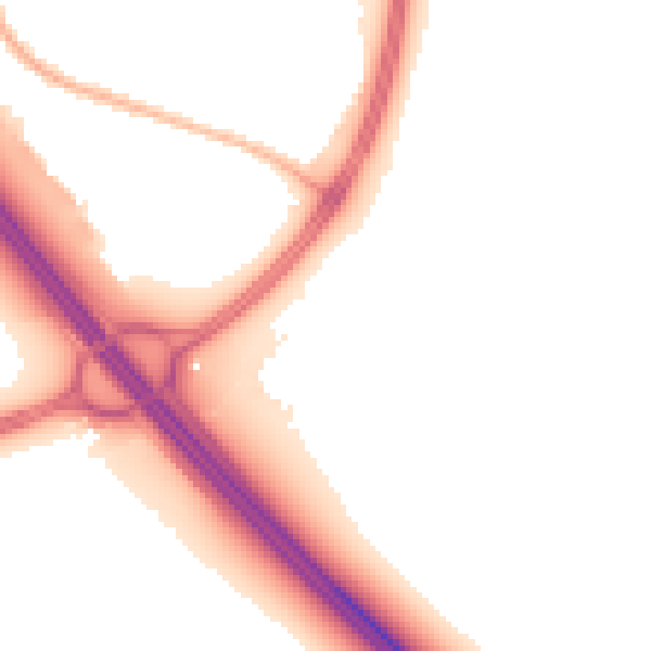 Night-time road noise heatmap for L32 9SR