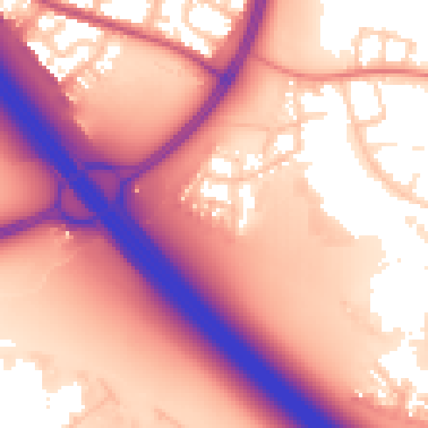 Daytime road noise heatmap for L32 9SU