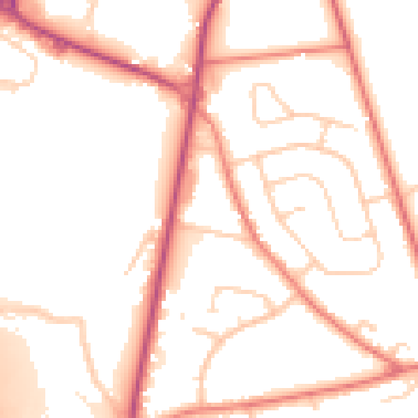 Daytime road noise heatmap for L34 0BA