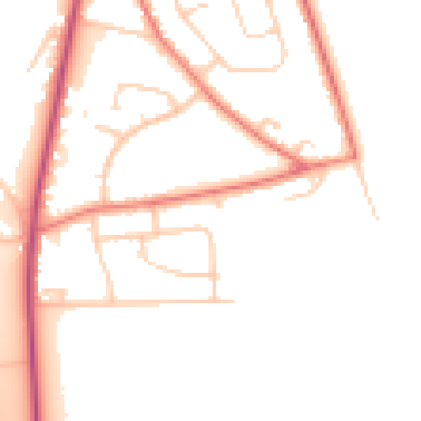 Daytime road noise heatmap for L34 0EP