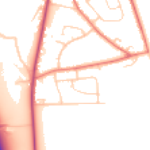 Daytime road noise heatmap for L34 0EQ