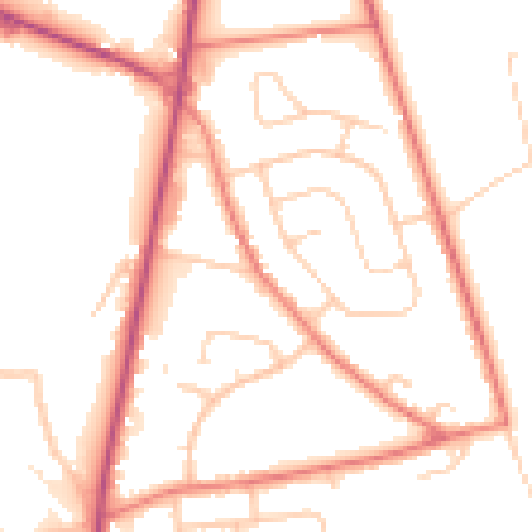 Daytime road noise heatmap for L34 0EU