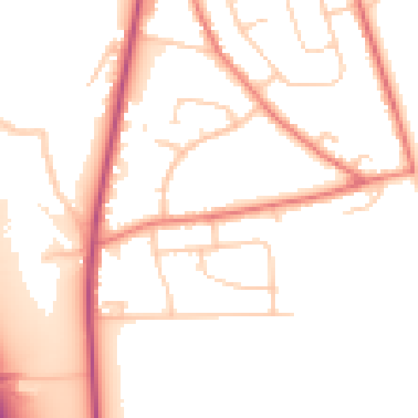 Daytime road noise heatmap for L34 0EW