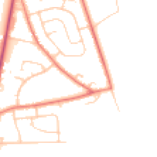 Daytime road noise heatmap for L34 0EY