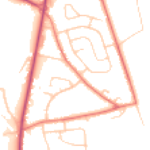 Daytime road noise heatmap for L34 0HA