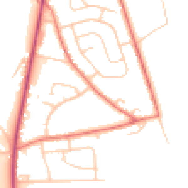 Daytime road noise heatmap for L34 0HB