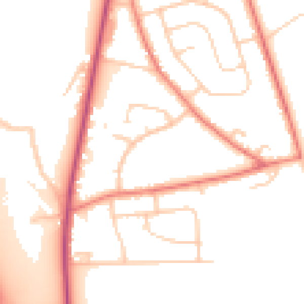 Daytime road noise heatmap for L34 0HF