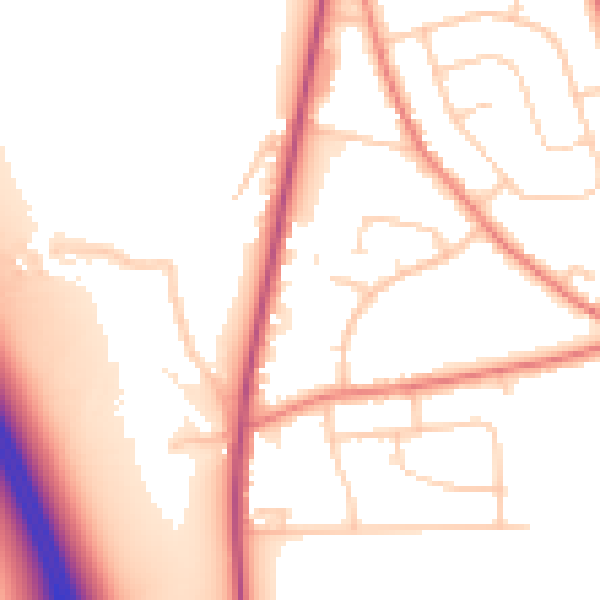 Daytime road noise heatmap for L34 0HG