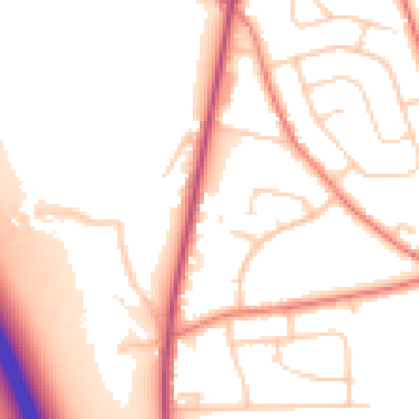 Daytime road noise heatmap for L34 0HJ