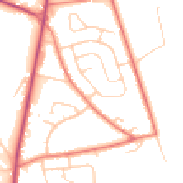 Daytime road noise heatmap for L34 0HR