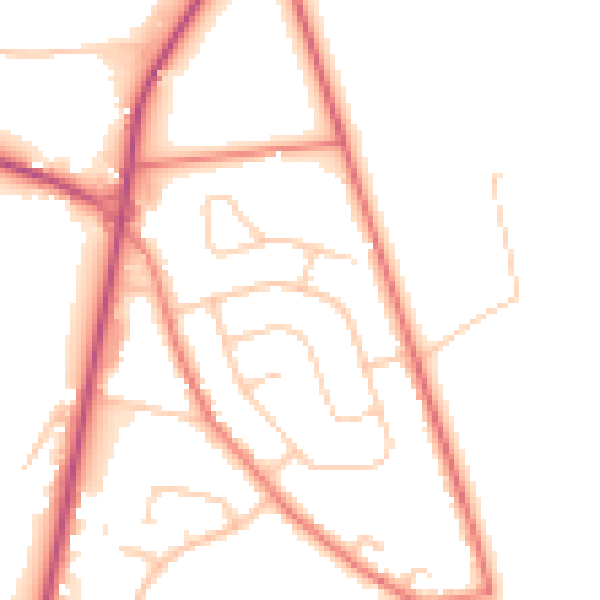 Daytime road noise heatmap for L34 0HS